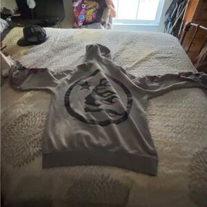 Men's Gray Graphic Hoodie